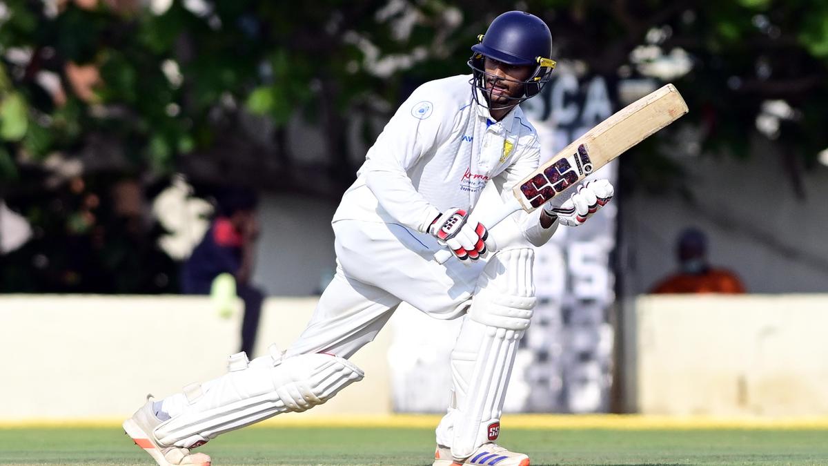 Manvanth shines with century as Karnataka eyes Ranji progress