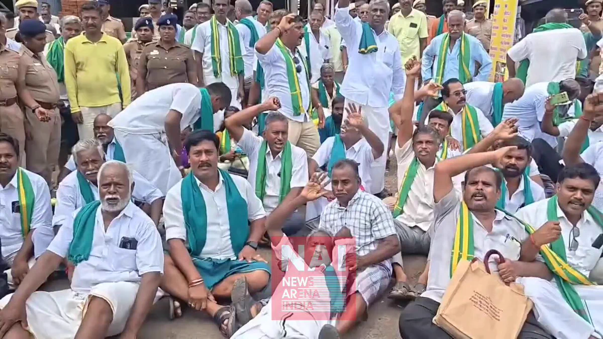 252 Farmers Detained For Attempting Relay Fast Near Tiruchy